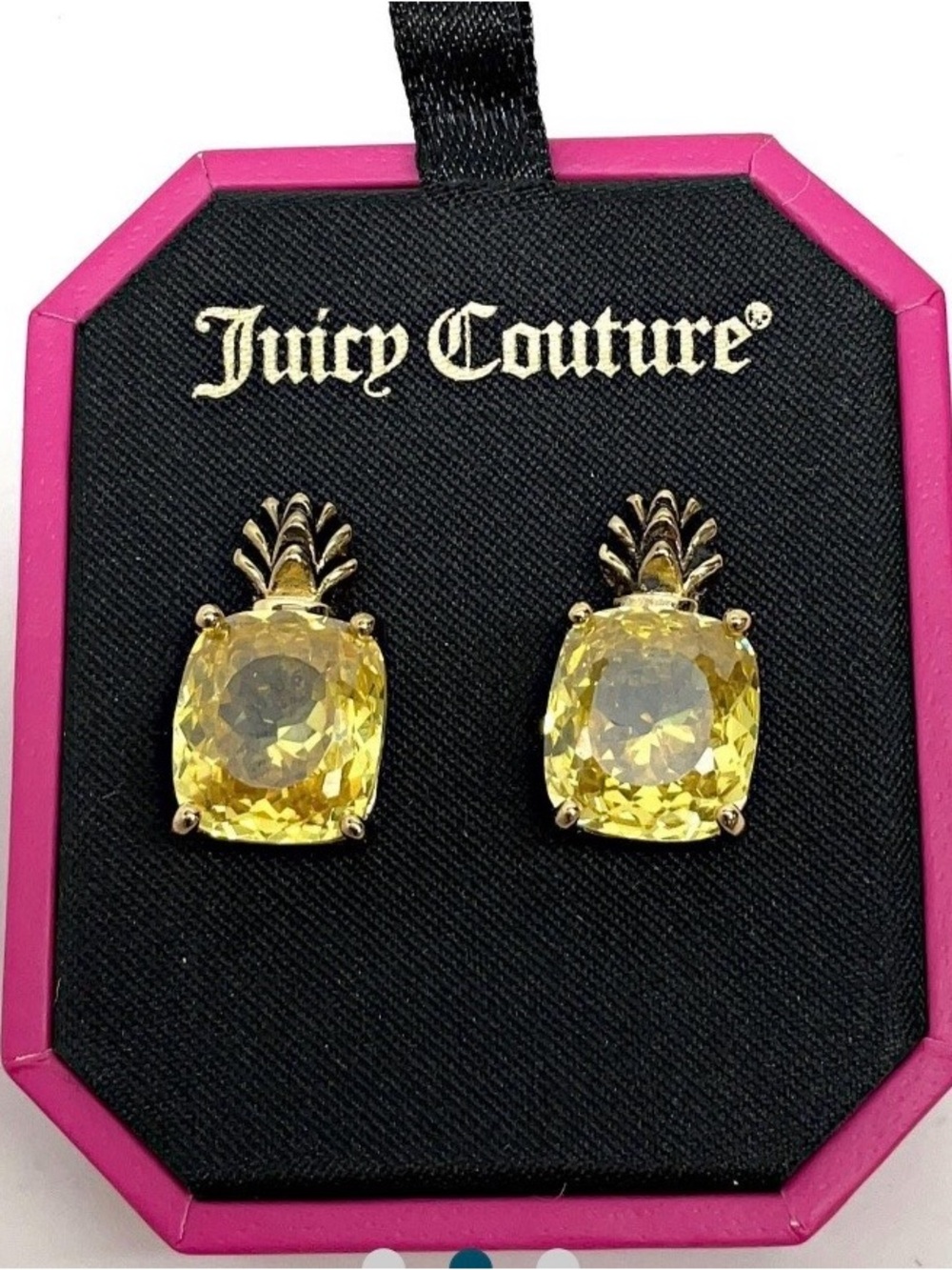 NEW Juicy Couture Pineapple Earrings - Picture 1 of 7